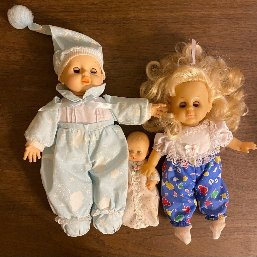 Lot Of 3 Vintage Baby Dolls 80’s and 90’s - TL Toys, Rainbow Classics, Horsman